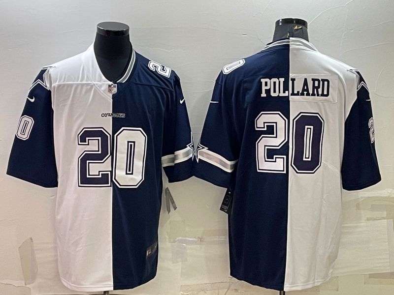 Men Dallas Cowboys 20 Pollard blue white 2022 Nike Limited Vapor Untouchable NFL Jersey